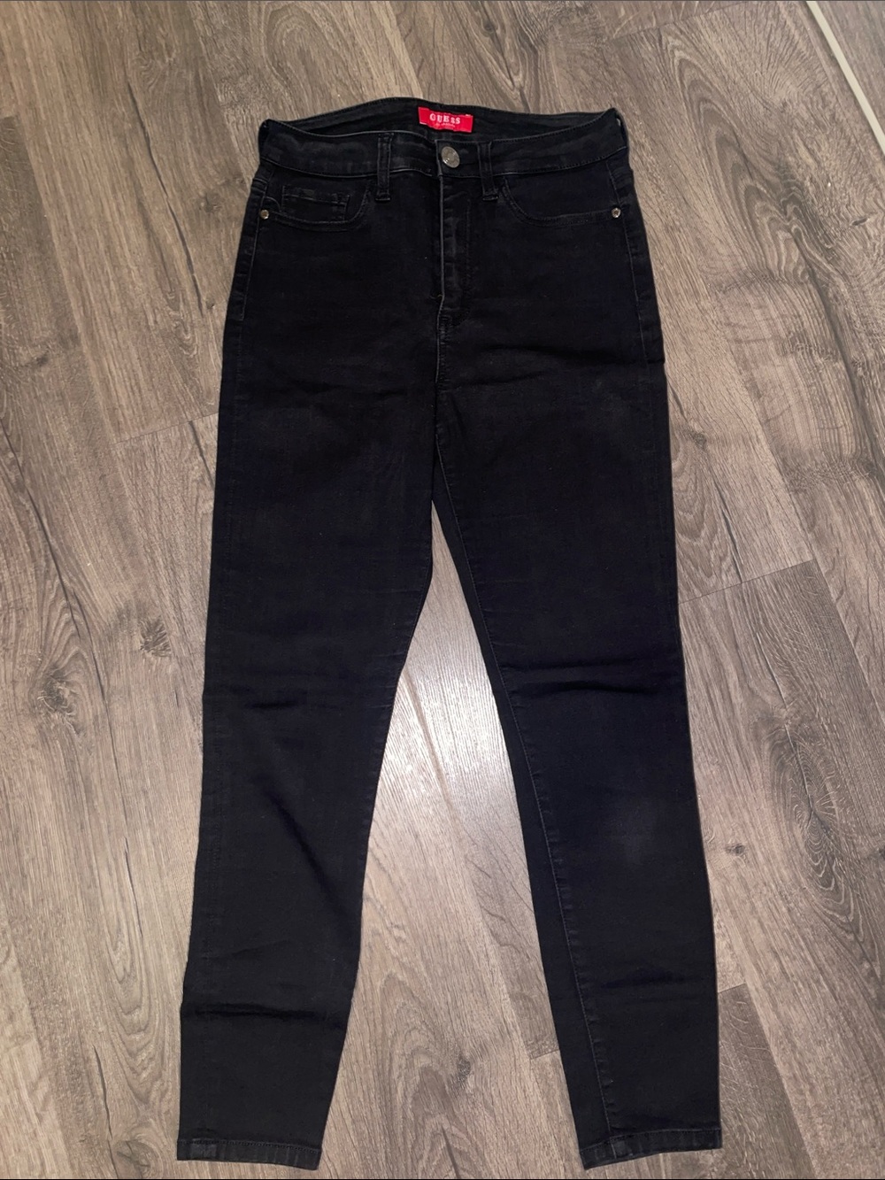 Guess Women's High-Rise Slim Jeans in Black